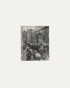 Max Liebermann (1847-1935)- Mid 20th Century Lithograph, Judengasse in Amsterdam