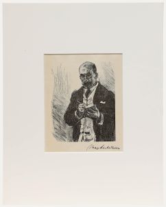 Max Liebermann (1847-1935) - Mid 20th Century Lithograph, Self-Portrait