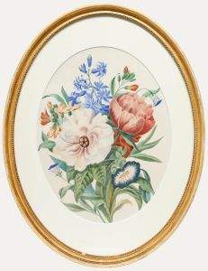 Fine 19th Century Watercolour - Summer Bouquet