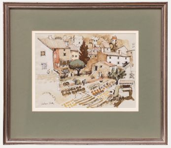 Graham Clarke (b.1941) - 20th Century Gouache, Jardins Ardèche