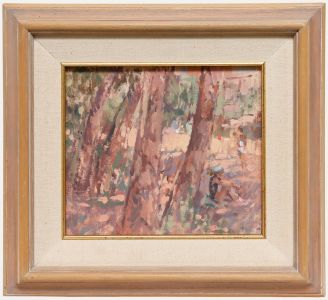 John Martin RBA (b.1957) - Framed Contemporary Oil, Beyond The Woods