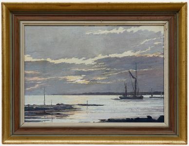 Follower of Edward Seago RBA ARWS RWS (1910-1974) - Oil, Boats at Dusk