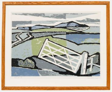 David Bethel (1923-2006) - Framed 20th Century Serigraph, White Gate