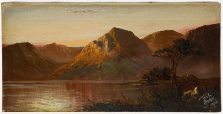 Francis E. Jamieson (1895-1950) - 1926 Oil, Golden Hour on the Loch