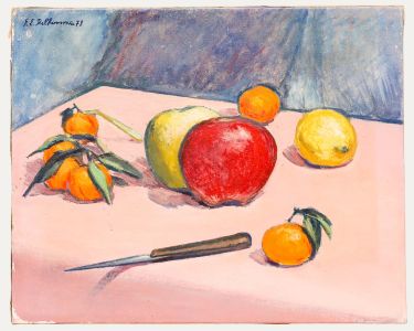 Georges Eugene Delhomme (1904-1989) - 1979 Oil, The Fruit Table