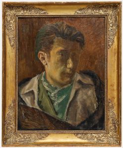 Georges Eugene Delhomme (1904-1989) - 20th Century Oil, Self Portrait