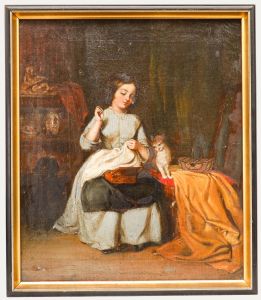 Circle of Joseph Moseley Barber (1811-1889) - 19th Century Oil, Quiet Company