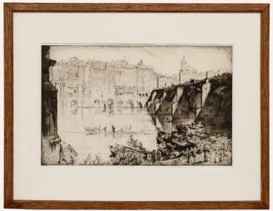 Sir Frank Brangwyn - 1926 Etching, Albi, France