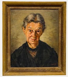 Robert Kuven (1901-1983) - 1946 Oil, Portrait of Luise Stolz