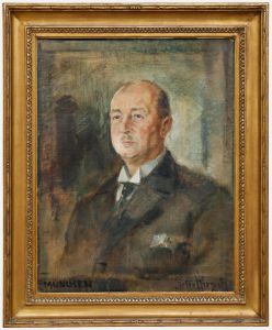 Peter Hirsch (1889-1978) - 1927 Oil, Portrait of Mr Otto Brandt