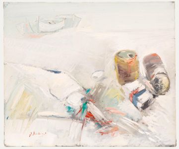 Raimondo Barbieri - 20th Century Oil, Still Life with Cans