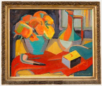 René Brehaut - Framed Mid 20th Century Oil, Fauvist Still Life