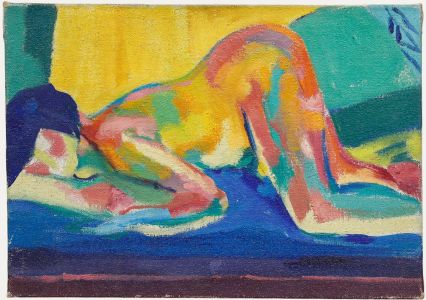 Claude Broise - 20th Century Oil, Reclining Nude