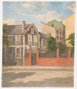 Fernand Maissen (1873-1954) - Early 20th Century Oil, Summer Evening Street