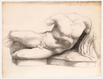 Henri Vincent-Anglade (1876-1956) - Early 20th Century Graphite Drawing, Ilissos