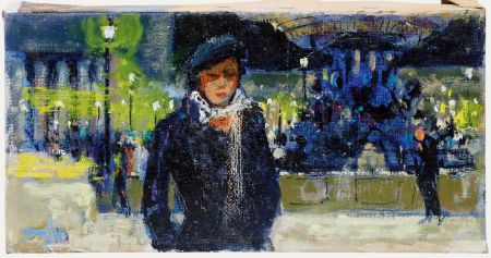 Pierre Neveu (b.1929) - Contemporary Oil, Fontaine des Mers