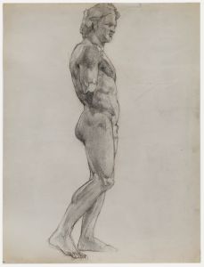 Pierre Neveu (b.1929) - Mid 20th Century Graphite Drawing, Academic Study VII