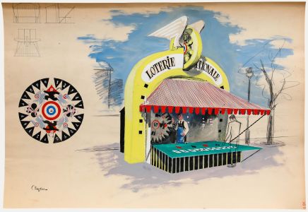 Pierre Neveu (b.1929) - Mid 20th Century Gouache, A Gamble