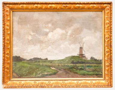 Attrib. Willem Vaarzon Morel (1868-1955) - Framed Oil, Zeeland Landscape