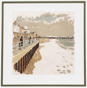 J. R. May - 1962 Silkscreen, Brighton's West Pier