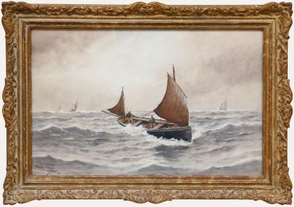 William Henry Pearson (1849-1923) - 20th Century Watercolour, The Home Wind