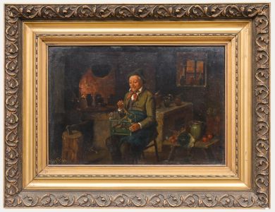 Seyfried - European School 19th Century Oil, The Birdcage