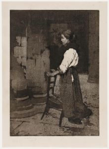 William Lee-Hankey (1869-1952) - Early 20th Century Aquatint, The Darby Prayer