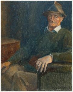 Pauline Plummer (b.1933) - 1974 Oil, John Williams Farmer