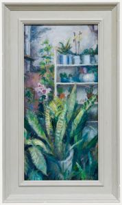 Pauline Plummer (b.1933) - Framed 20th Century Oil, Tropical Plants