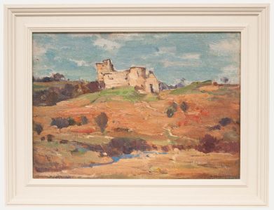 Crichton Miller - Framed 20th Century Oil, Castle on the Hill