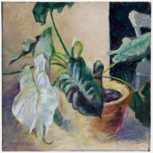 Pauline Plummer (b.1933) - Contemporary Oil, Demanding Attention