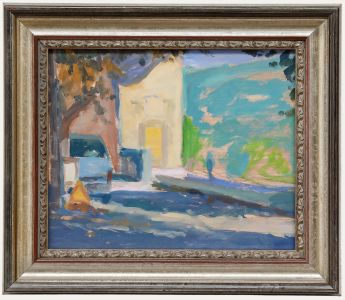 Pauline Plummer (b.1933) - Framed 20th Century Oil, The Holiday Villa