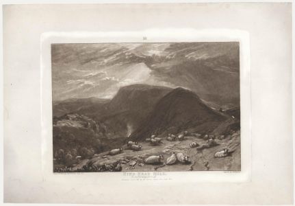 J.M.W. Turner (1775-1851) and R. Dunkarton (1744-1815) - Etching, Hind Head Hill
