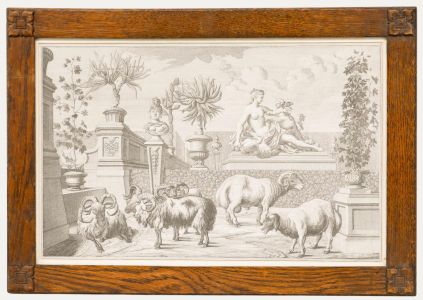 Salomon Kleiner (1700-1761) - 18th Century Engraving, Prince Eugene's Sheep