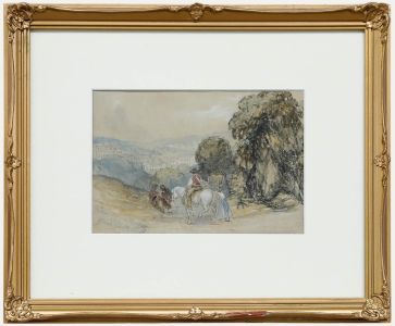 David Roberts RA (1796-1864) - 19th Century Watercolour, Returning from Market