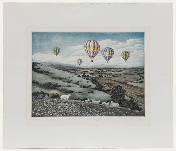 Kathleen Cantin (b.1951) - 1992 Etching, Over The Valley