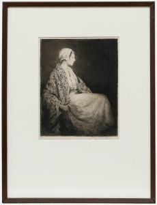 Percy Lancaster (1878-1951) - Framed Early 20th Century Etching, A Breton Girl