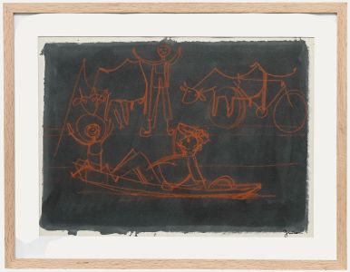 Christian Julia (1921-1991) - Mid 20th Century Mixed Media, Boat Trip