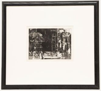 Maxwell Doig (b.1966) - 1990 Etching, Pylons