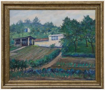 Hendrik Verburg (1895-1973) - Mid 20th Century Oil, The Vegetable Garden