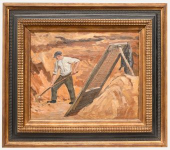 Karl Sodemann (b.1888) - 1926 Oil, The Quarryman