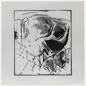 1987 Linoprint - Cityscape