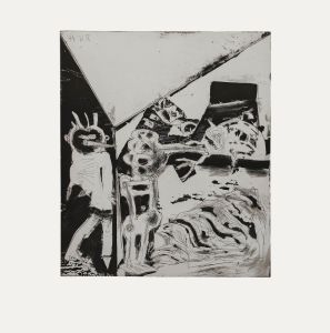 Peter Herbrich (b.1939) - 1987 Etching, A Strange Encounter