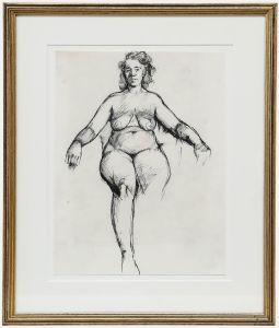 Peter Collins ARCA - 20th Century Pen and Ink Drawing, Monochromatic Nude