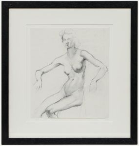 Peter Collins ARCA - 20th Century Graphite Drawing, Nude Study