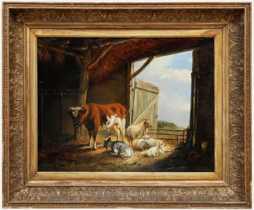 Mid 19th Century Oil - In the Stable