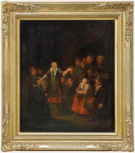 18th Century Oil - The Pilgrim's Vision