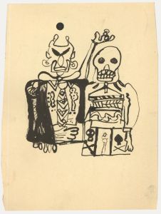 Ed Dukkers (1923-1996) - 20th Century Pen and Ink Drawing, Life and Death