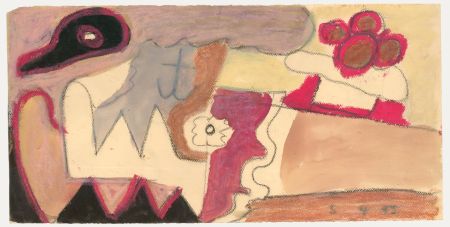 Ed Dukkers (1923-1996) - 1993 Mixed Media, Abstract Landscape