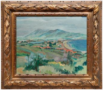 Framed Early 20th Century Oil - Paysage du Sud